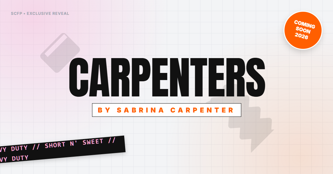 CARPENTERS by SC: Exclusive Drop 001